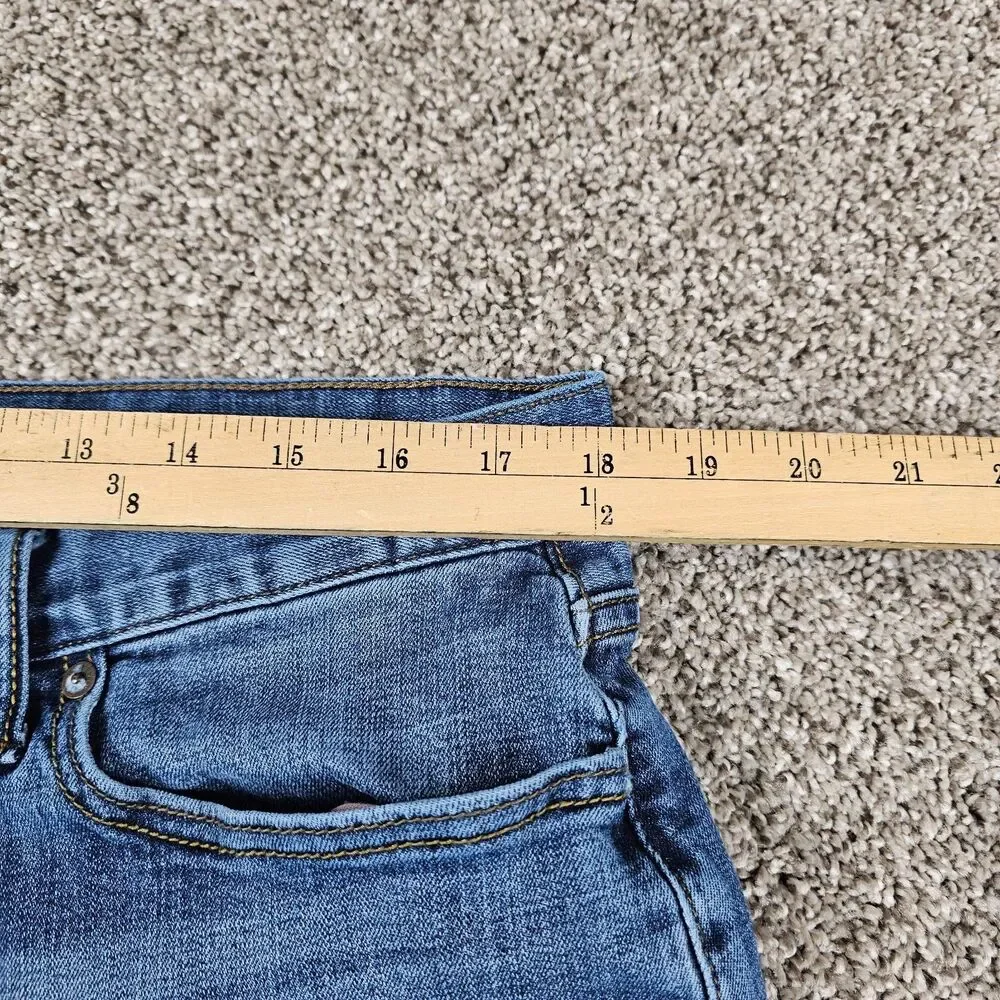 Lucky Brand 410 Jeans Mens 36x32 Athletic Straight Stretch Work Faded Whiskering